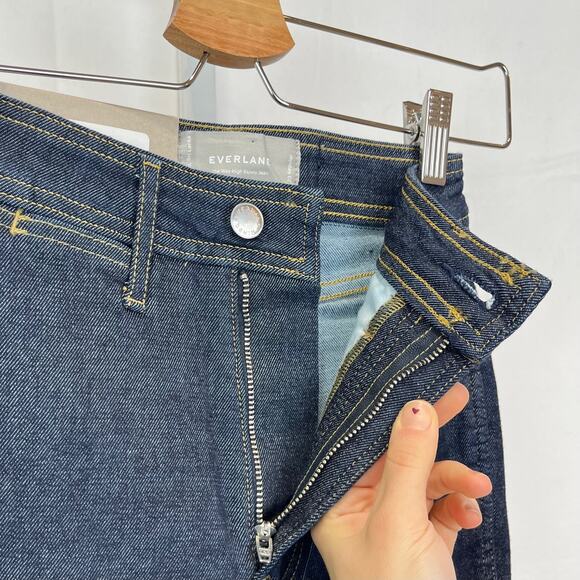 NWT EVERLANE 23 The Way High Skinny Jeans Stretch Dark Wash Cotton Blend Blue - Picture 6 of 10